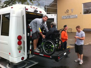 Garrett loading Janet