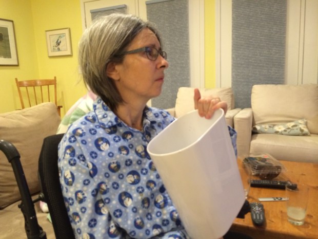 This was a false alarm but sums up Janet's day.