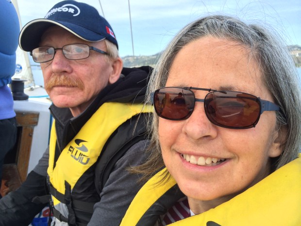 Wes and Janet sailing along.