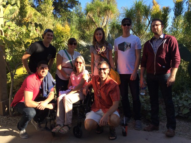 A tropical Christmas portrait.